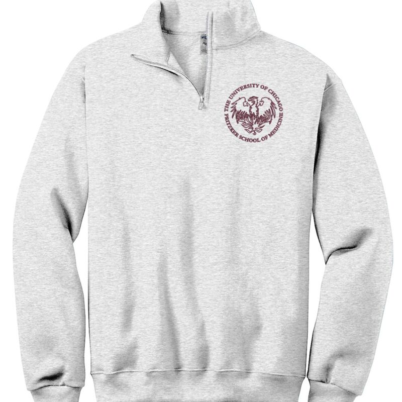 Uchicago Logo Embroidered Unisex Quarter-zip Thumbnail