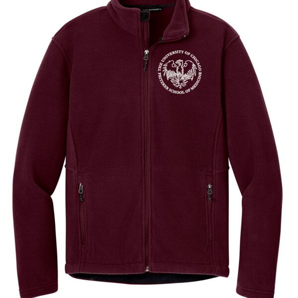 Uchicago Logo Embroidered Fleece Jacket Thumbnail