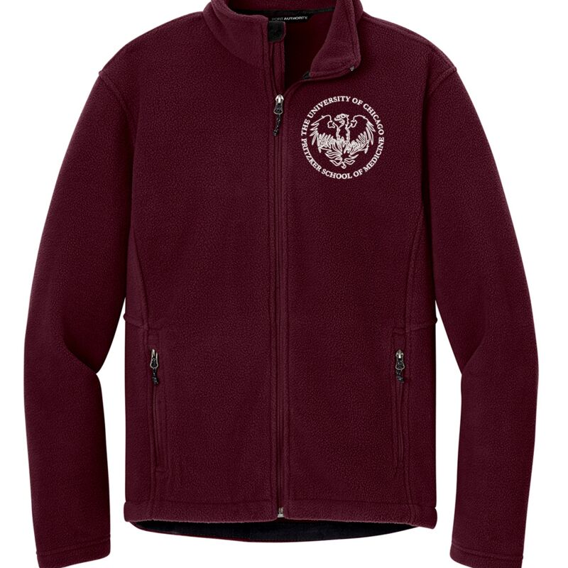 Uchicago Logo Embroidered Fleece Jacket Thumbnail